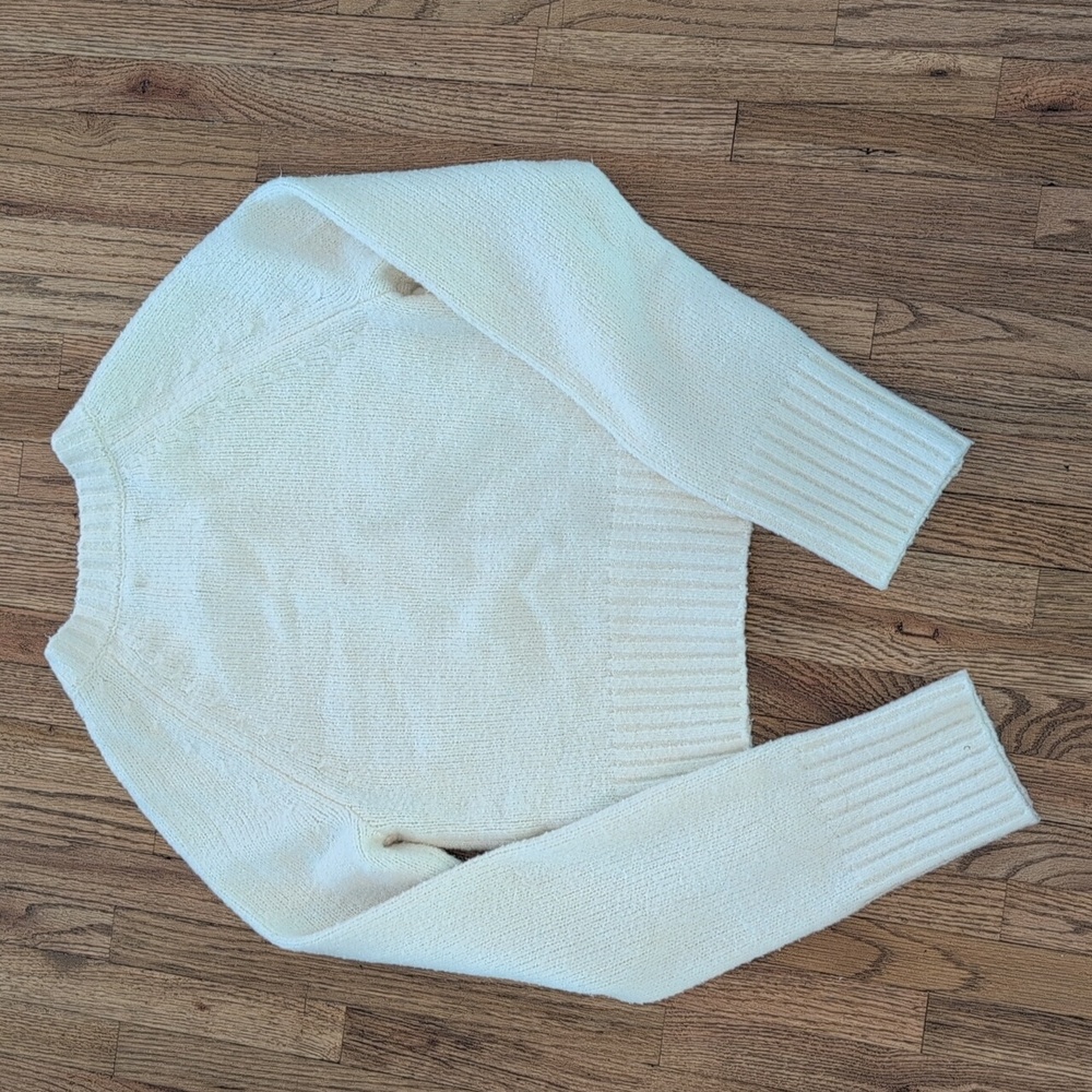 Abercrombie & Fitch Cream Button-Up Cardigan - Picture 4 of 6